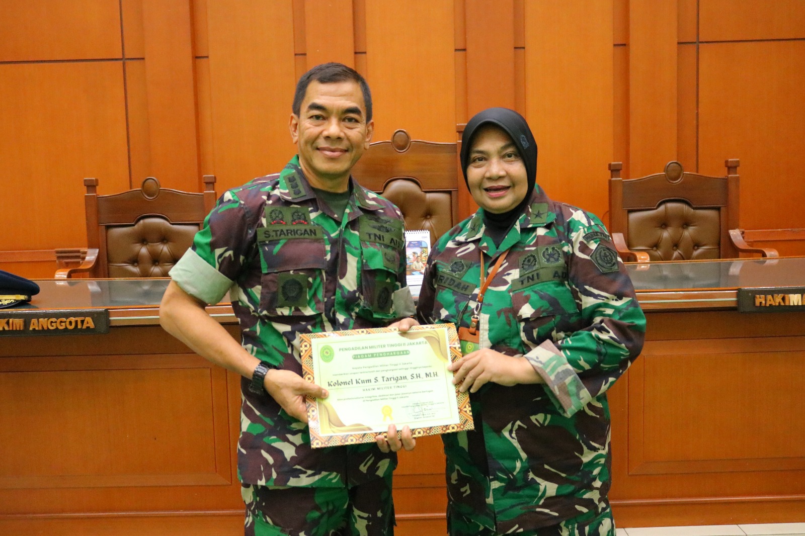 ACARA PENGANTAR TUGAS HAKIM MILITER TINGGI