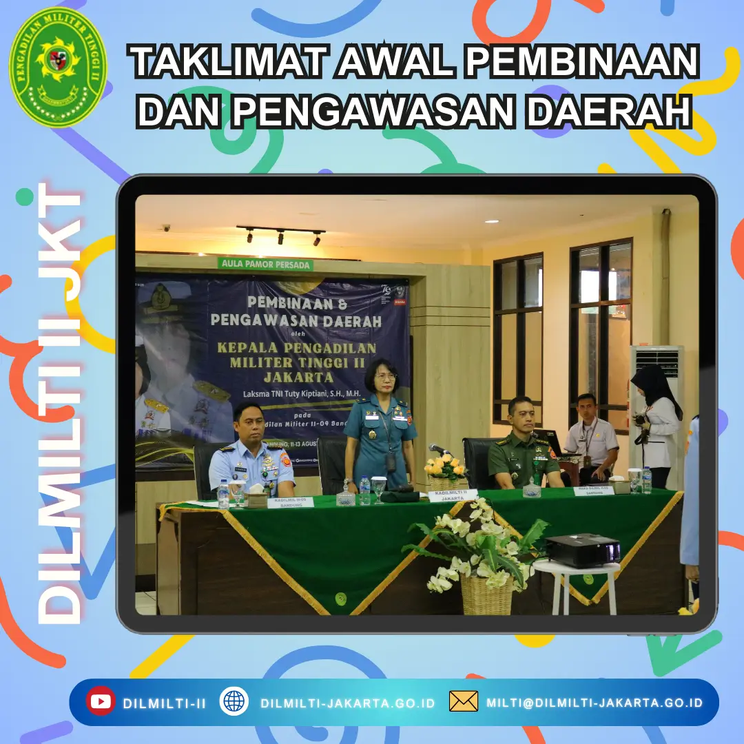 TAKLIMAT AWAL PEMBINAAN DAN PENGAWASAN DAERAH