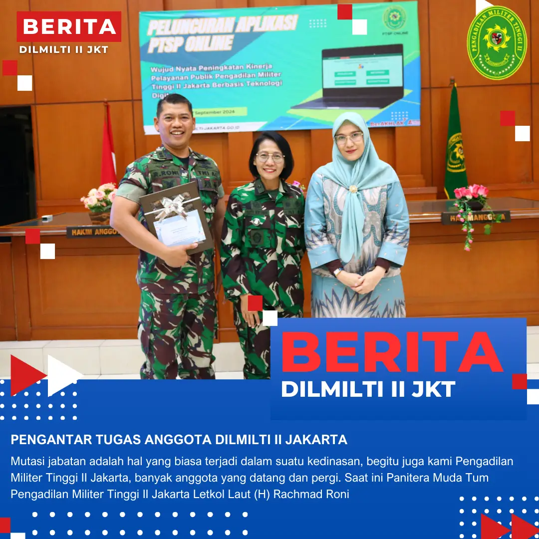 PENGANTAR TUGAS ANGGOTA DILMILTI II JAKARTA