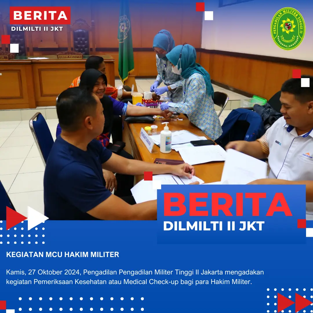 KEGIATAN MCU HAKIM MILITER