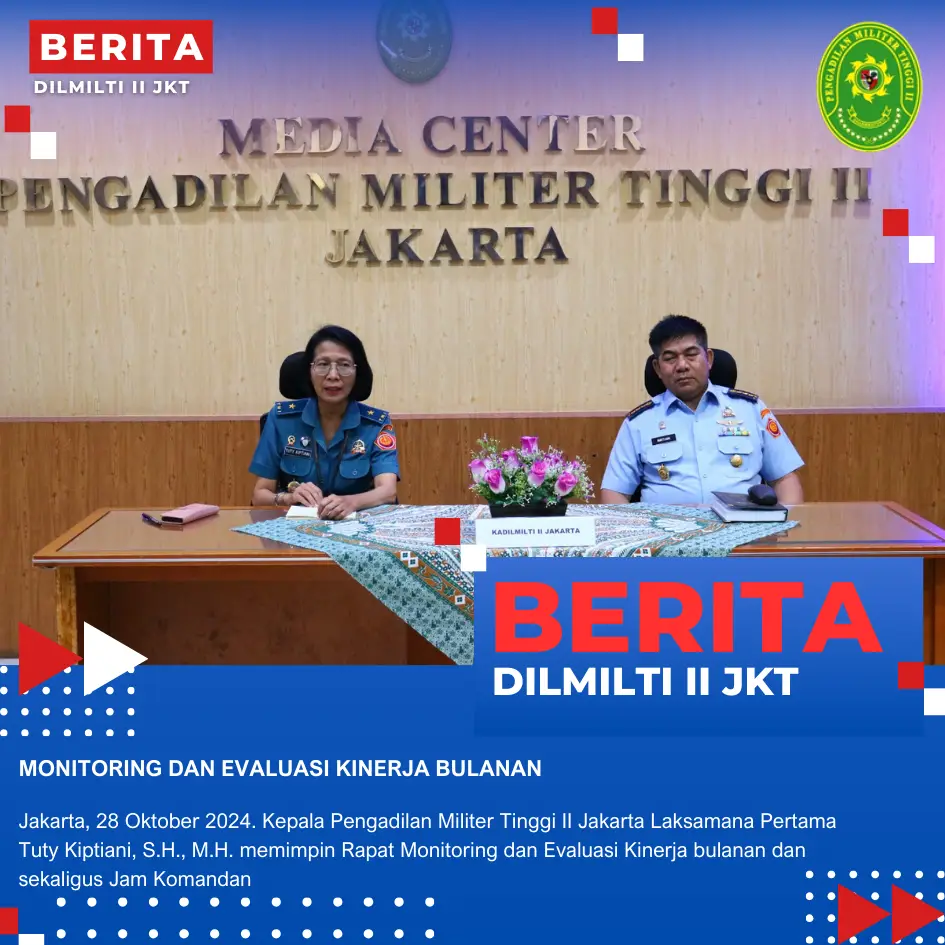 MONITORING DAN EVALUASI KINERJA BULANAN 