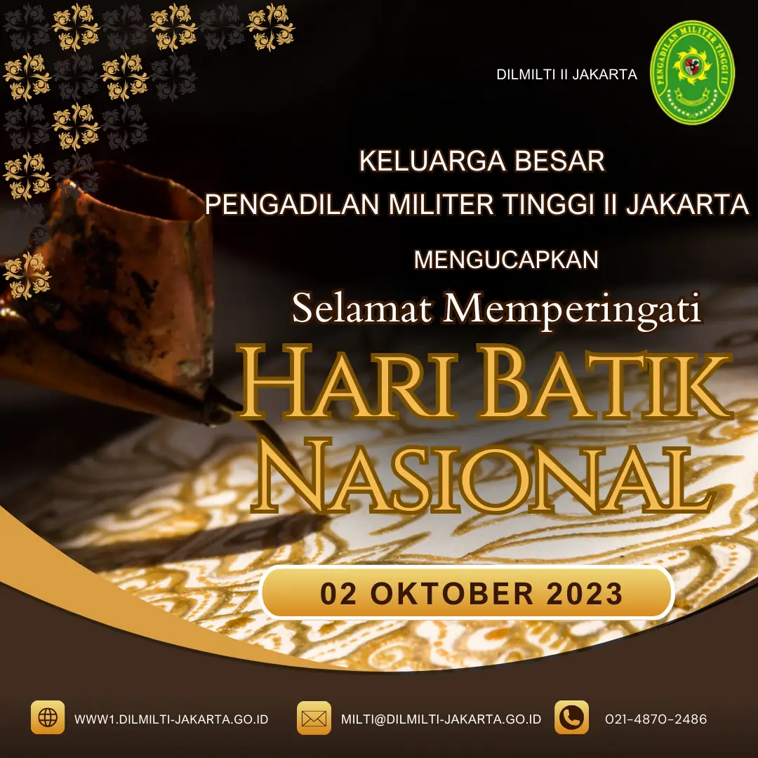 SELAMAT HARI BATIK NASIONAL 2 OKTOBER 2024