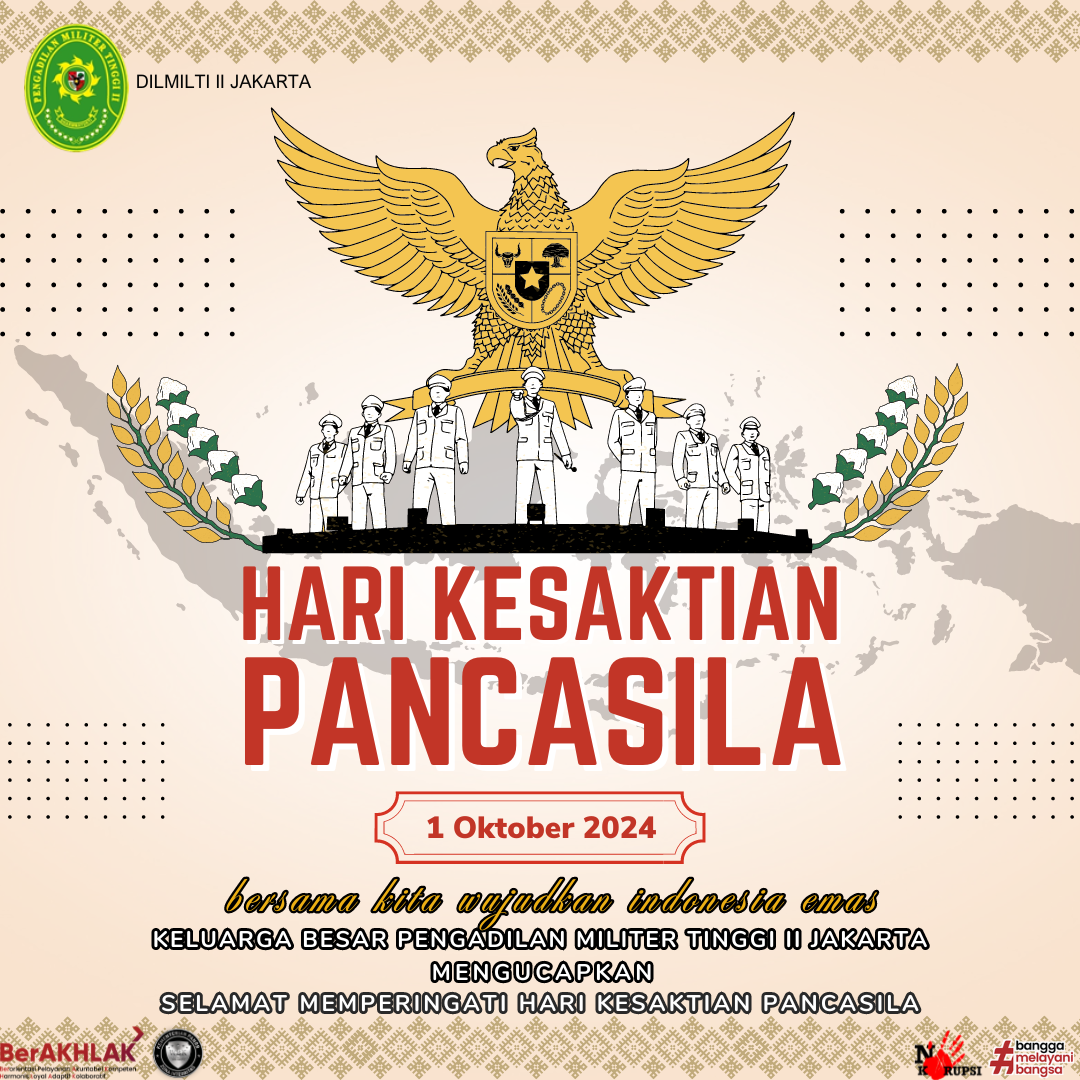 SELAMAT MEMPERINGATI HARI KESAKTIAN PANCASILA 1 OKTOBER 2024
