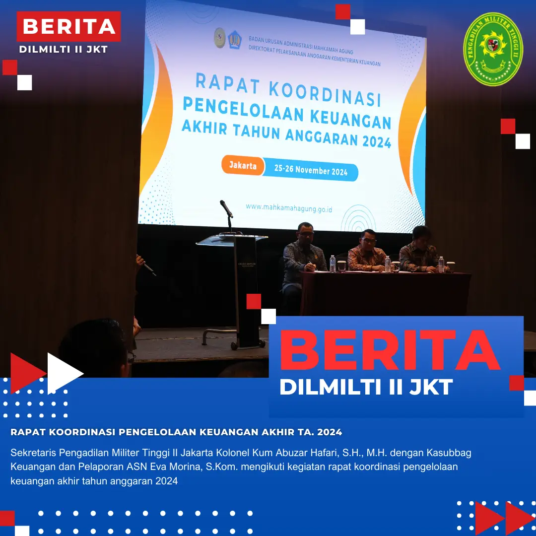 RAPAT KOORDINASI PENGELOLAAN KEUANGAN AKHIR TA. 2024
