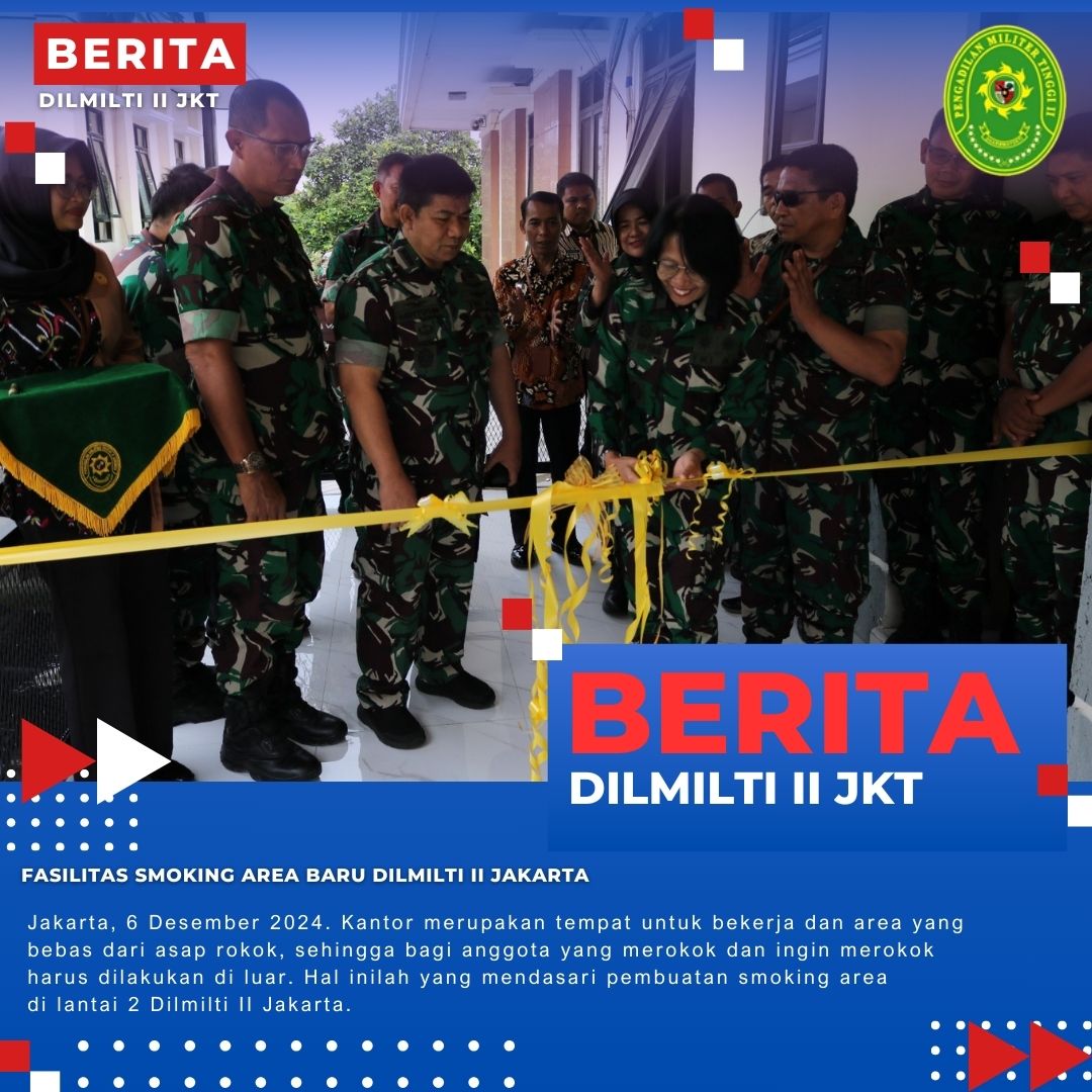 FASILITAS SMOKING AREA BARU DILMILTI II JAKARTA