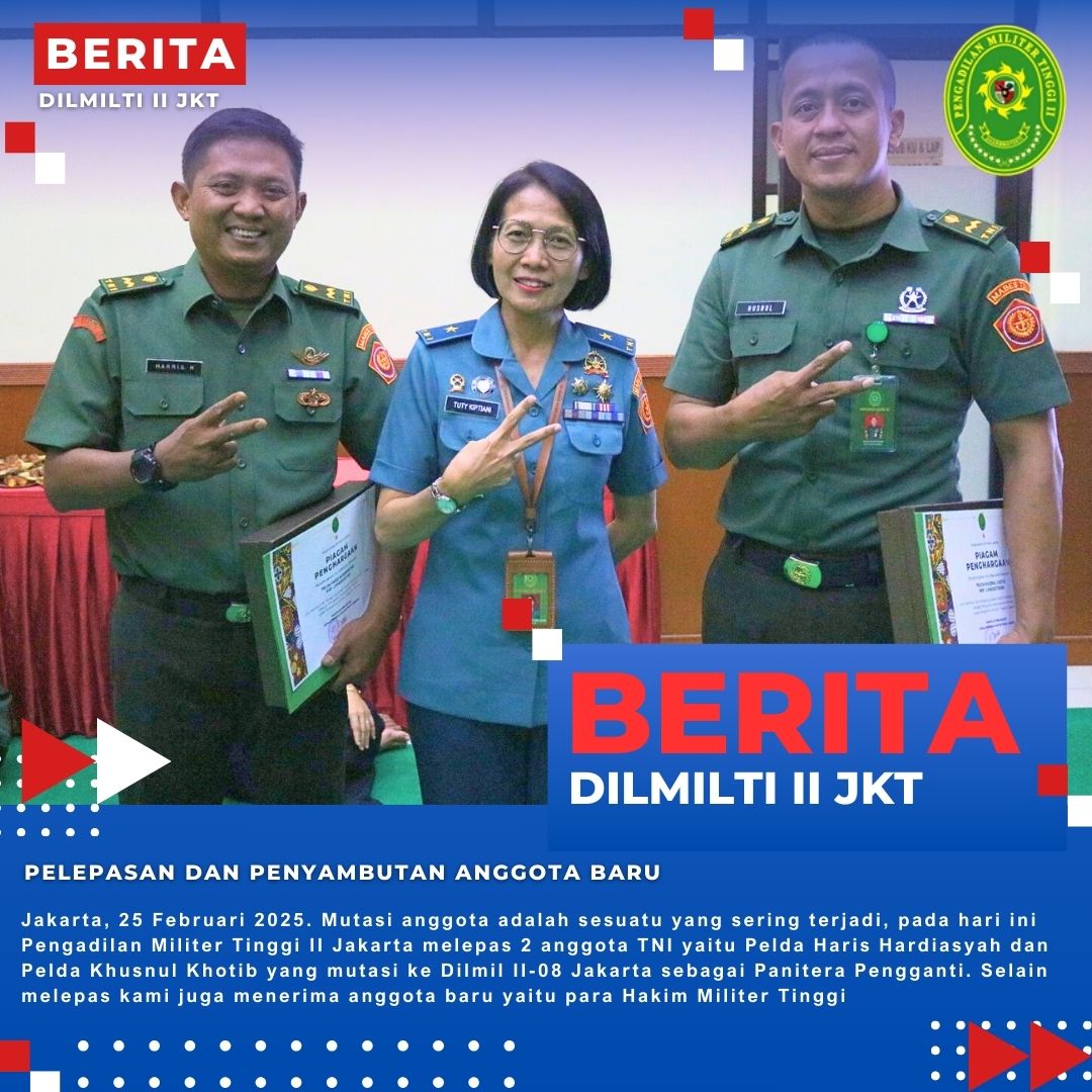 Pelepasan dan penyambutan anggota baru