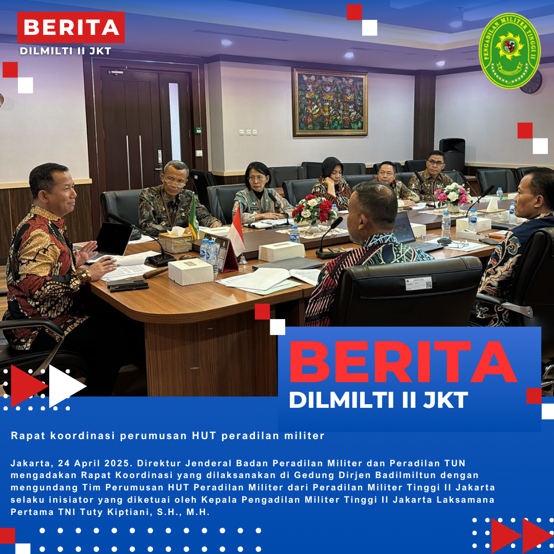 Rapat koordinasi perumusan HUT peradilan militer