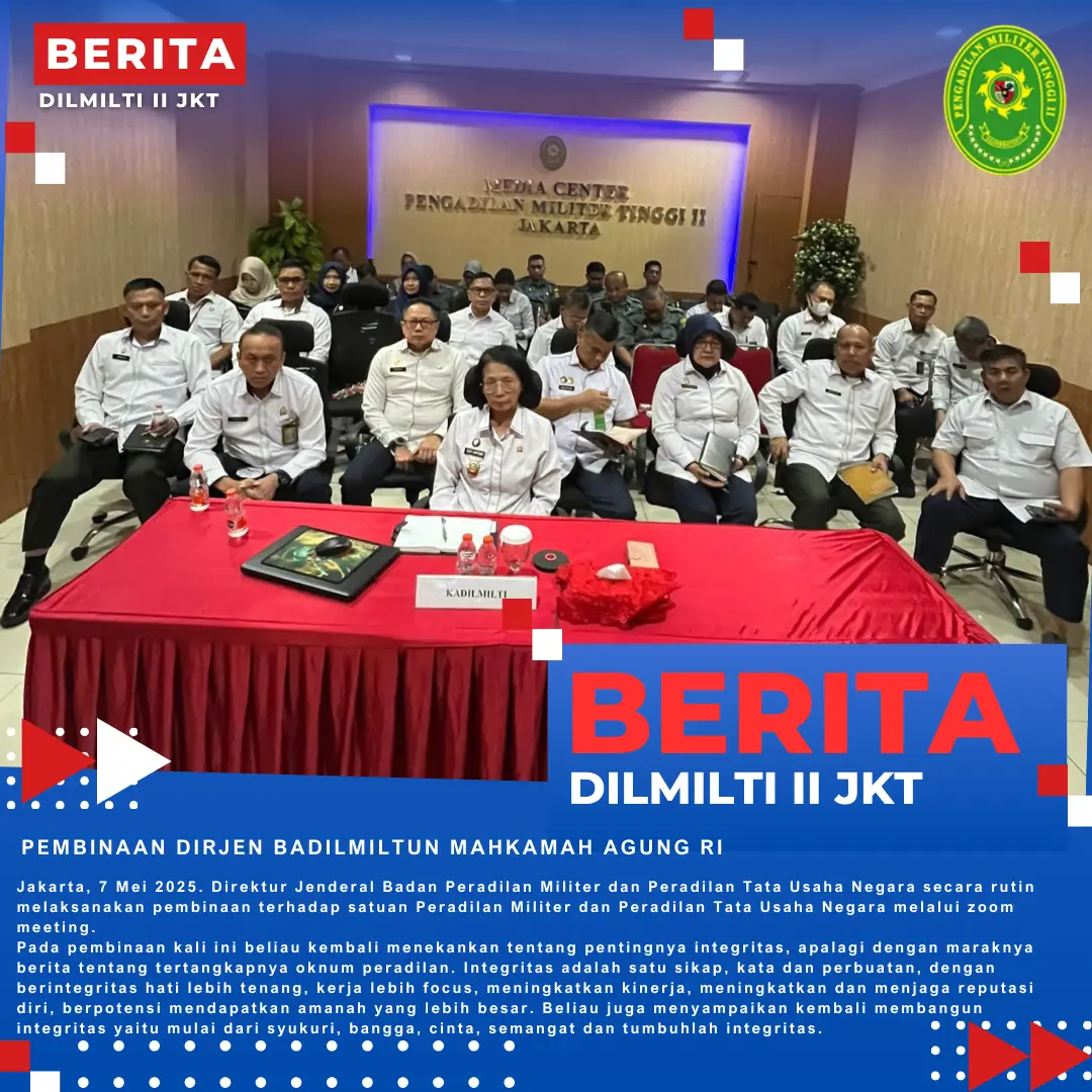 PEMBINAAN DIRJEN BADILMILTUN MARI