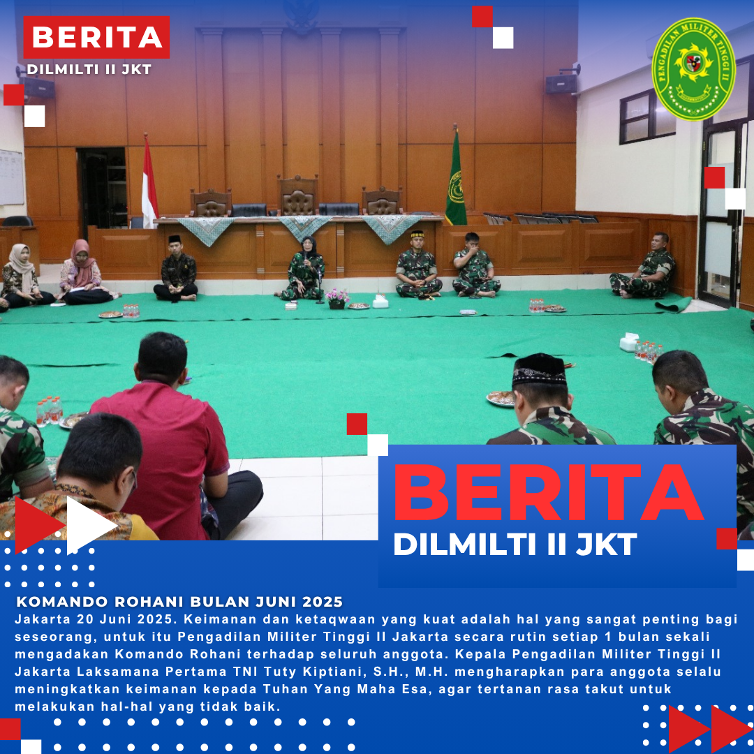 KOMANDO ROHANI BULAN JUNI 2025