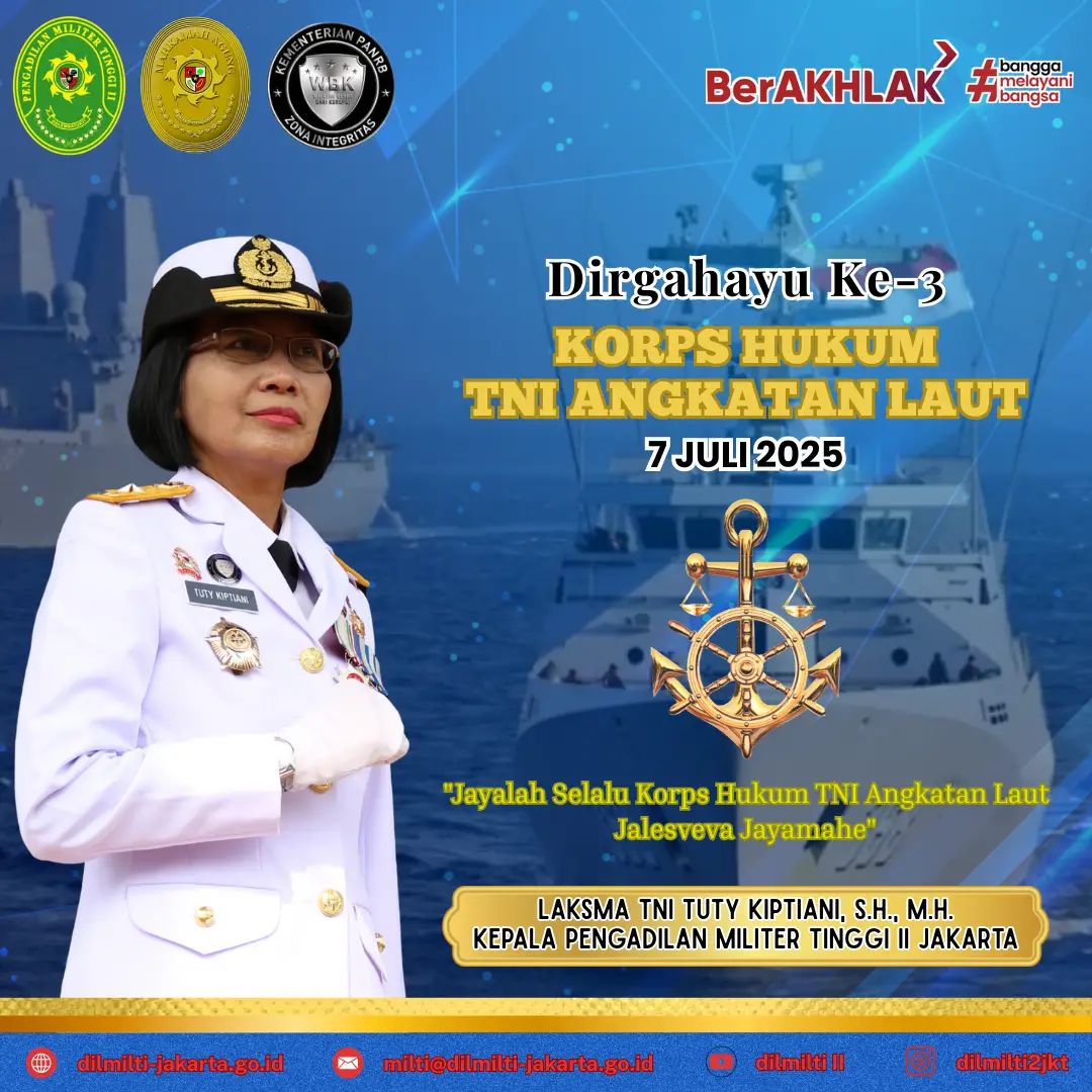 Dirgahayu Ke-3 Korps Hukum TNI AL