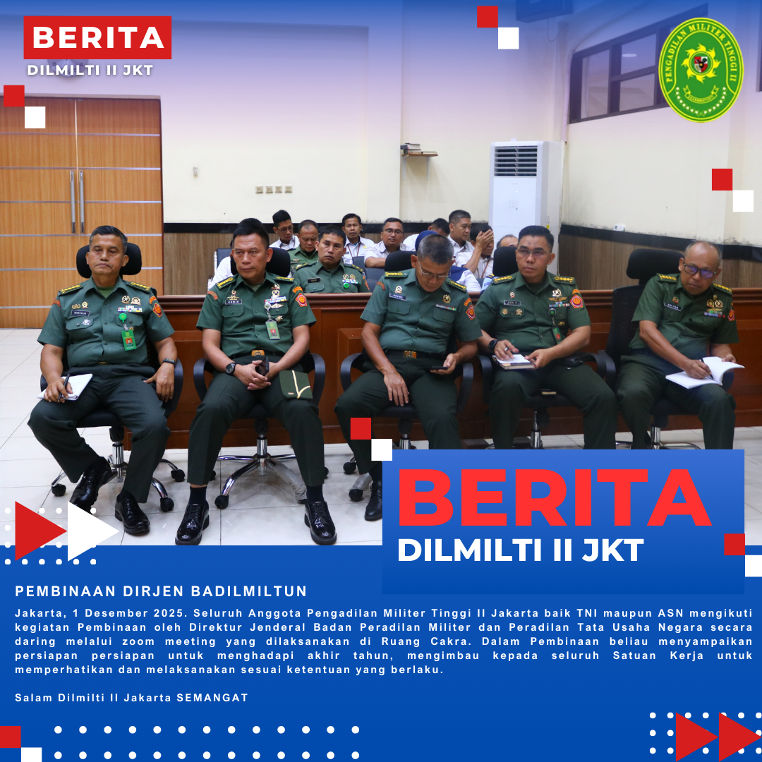 PEMBINAAN DIRJEN BADILMILTUN