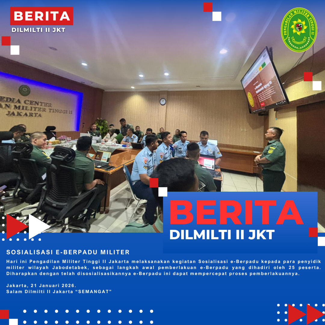 SOSIALISASI E-BERPADU MILITER