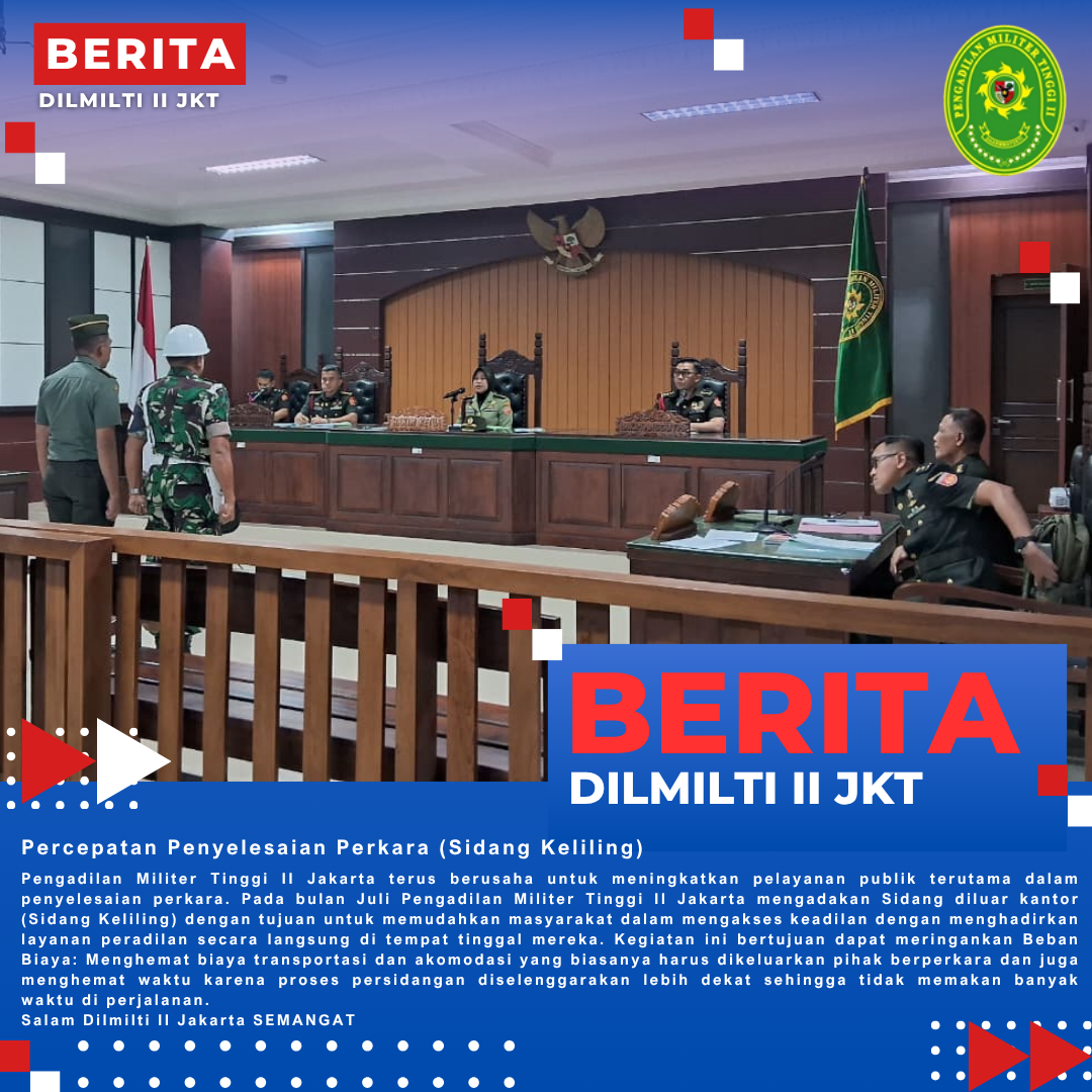 Percepatan Penyelesaian Perkara (Sidang Keliling)
