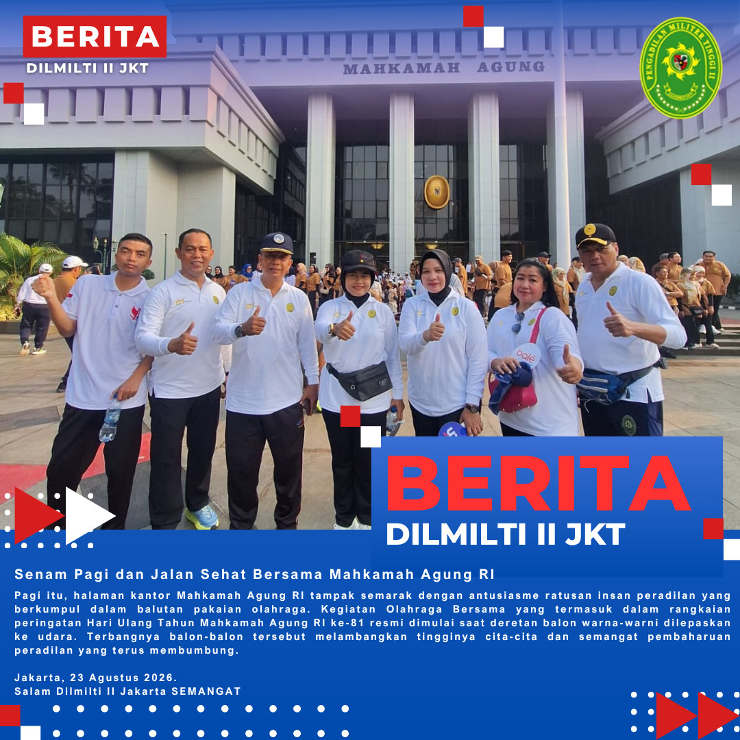Senam Pagi dan Jalan Sehat Bersama Mahkamah Agung RI