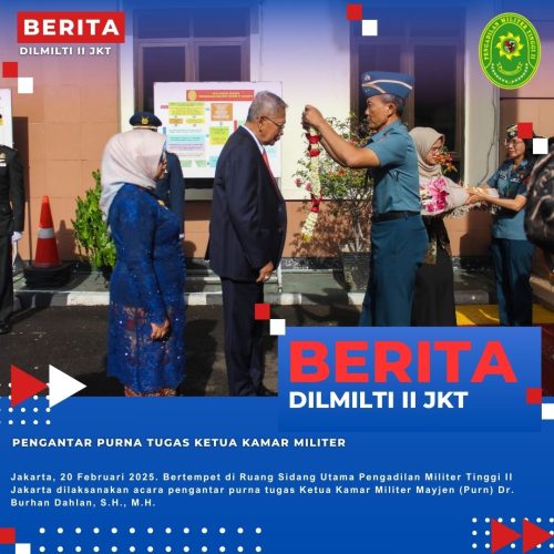 PENGANTAR PURNA TUGAS KETUA KAMAR MILITER