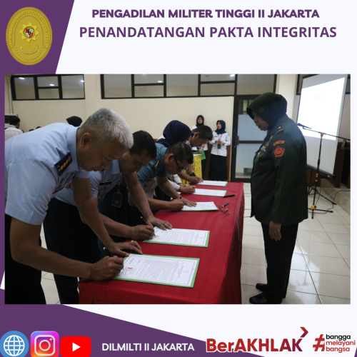 PENANDATANGANAN PAKTA INTEGRITAS