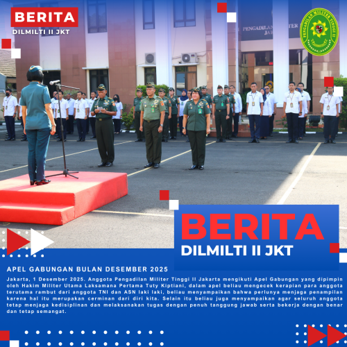 APEL GABUNGAN BULAN DESEMBER 2025