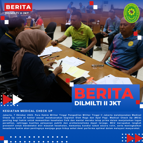 KEGIATAN MEDICAL CHECK UP