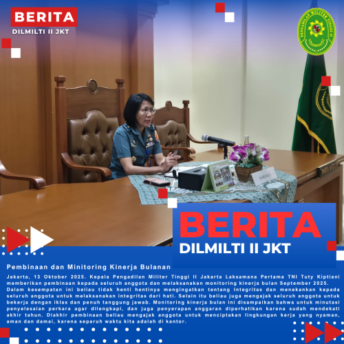 Pembinaan dan Monitoring Kinerja Bulanan