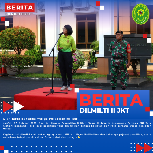 Olah Raga Bersama Warga Peradilan Militer