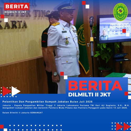 Pelantikan Dan Pengambilan Sumpah Jabatan Bulan Juli 2026