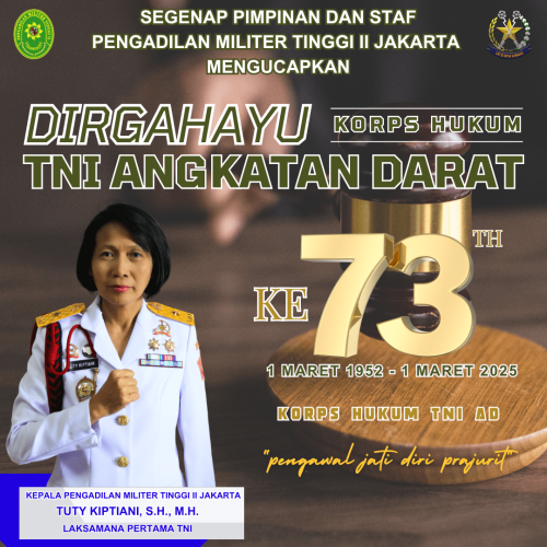 Dirgahayu Korps Hukum Angkatan Darat Ke 73 Korps Hukum TNI AD