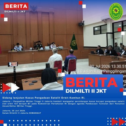 Sidang lanjutan Kasus Pengadaan Satelit Orbit Kemhan RI