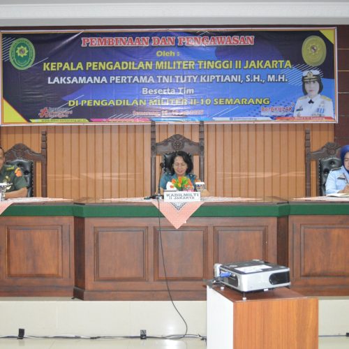 Pembinaan dan Pengawasan Daerah Ke Dilmil II-10 Semarang