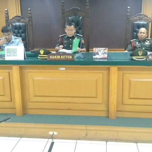 Pelaksanaan Sidang keliling Dilmilti II Jakarta