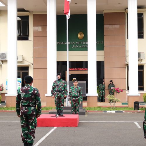 UPACARA BULANAN PENGADILAN MILITER