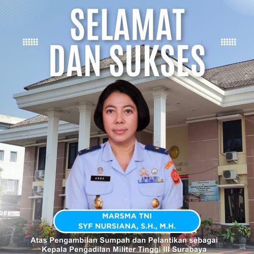 Pelantikan Kadilmilti III Surabaya