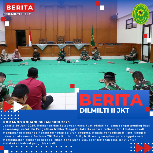 KOMANDO ROHANI BULAN JUNI 2025